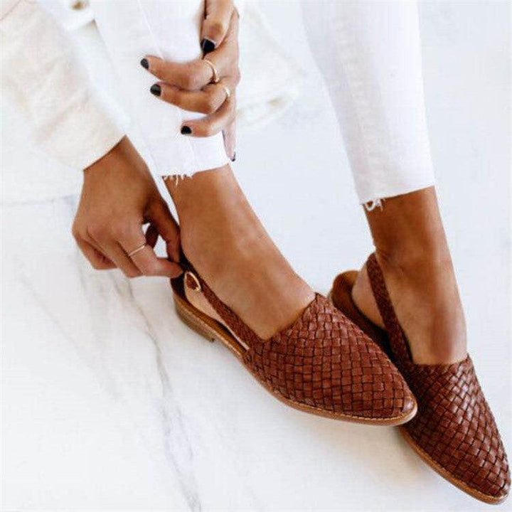 Karen™ | Komfortable Vævede Slingback Flats
