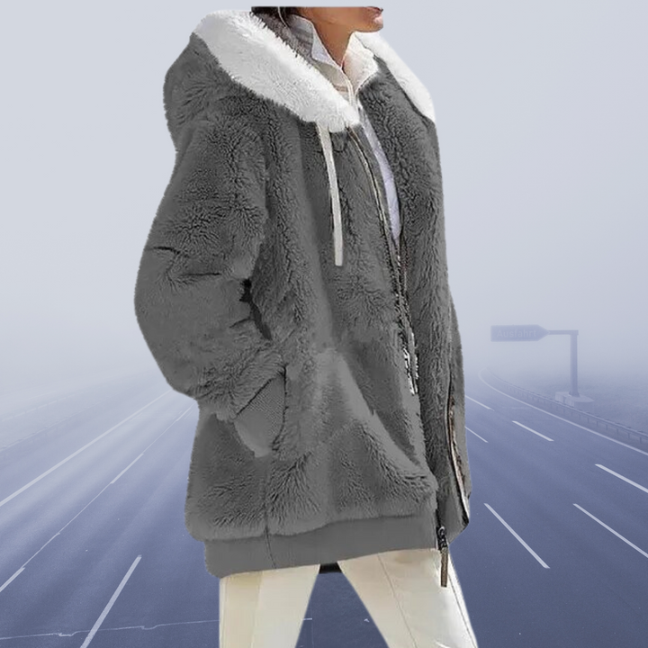 Diana | Hyggelig Faux Fur Hættejakke