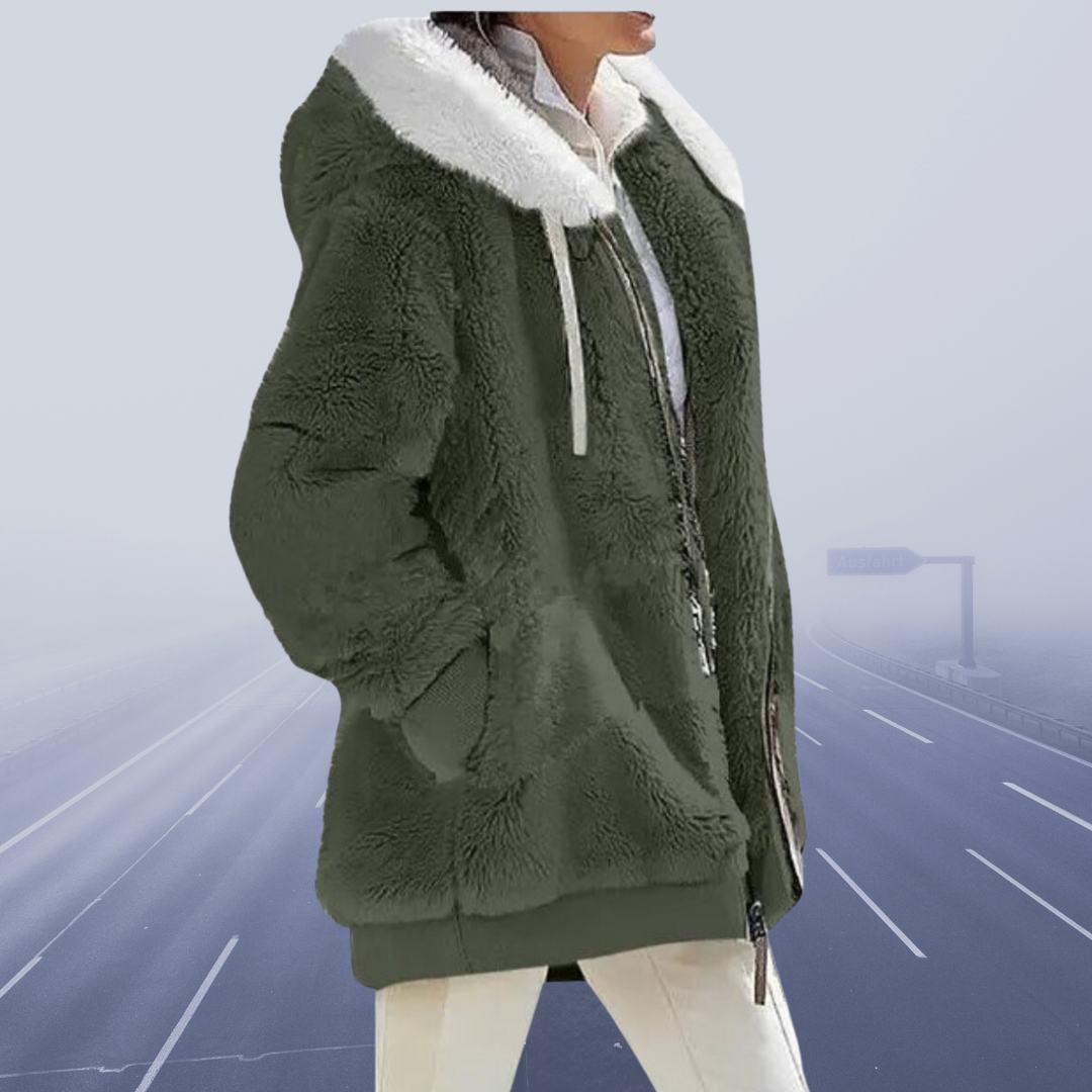 Diana | Hyggelig Faux Fur Hættejakke