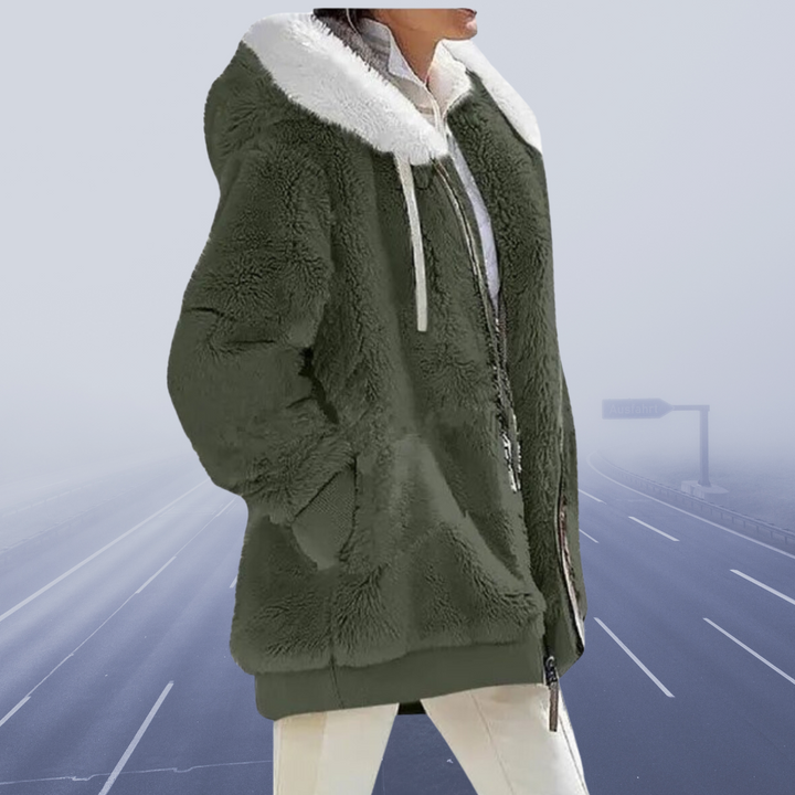 Diana | Hyggelig Faux Fur Hættejakke