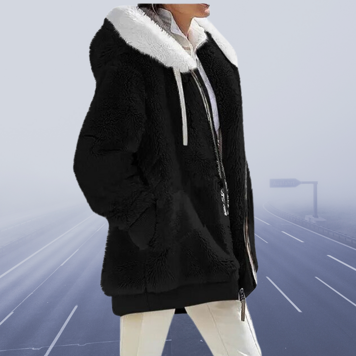 Diana | Hyggelig Faux Fur Hættejakke