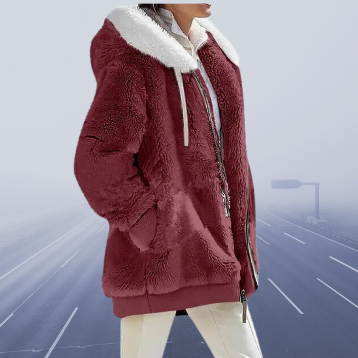 Diana | Hyggelig Faux Fur Hættejakke