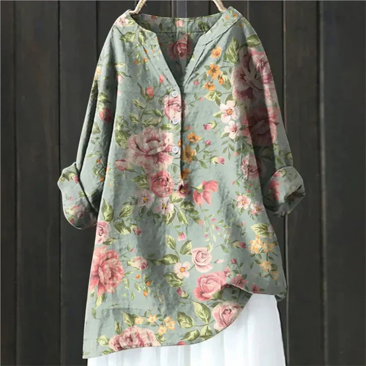 Tabea | Vintage-Inspireret Skjorte med Knapper
