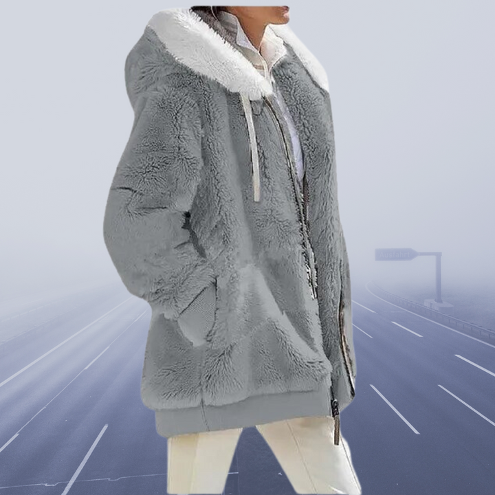 Diana | Hyggelig Faux Fur Hættejakke
