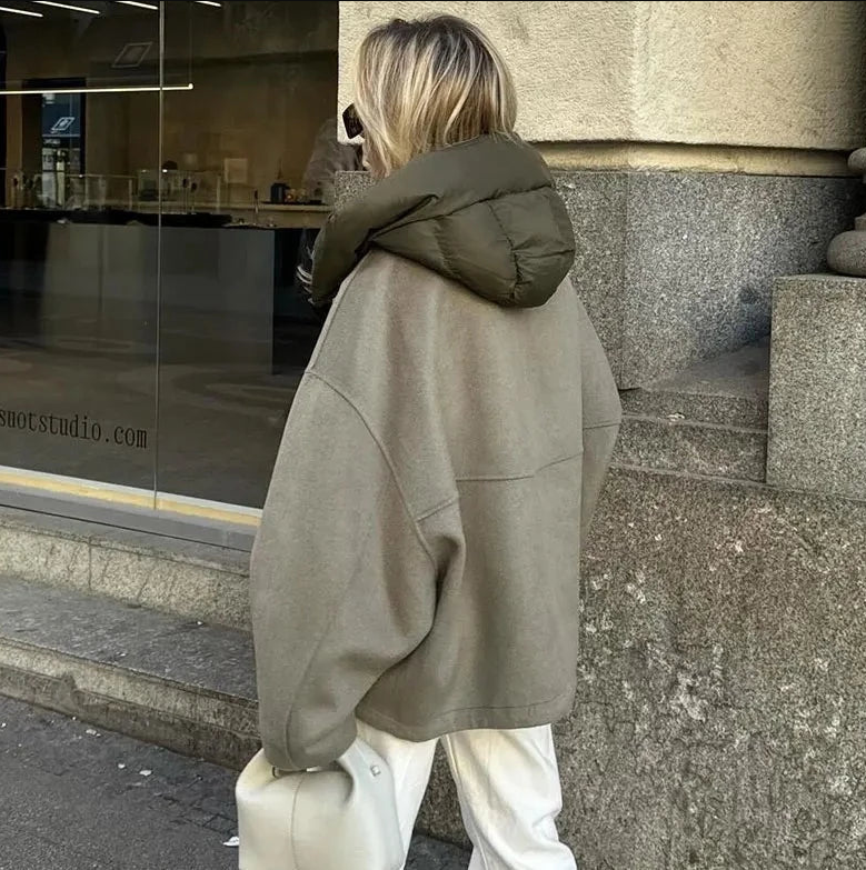 Edith | Cozy Hættetrøje Oversized Jakke