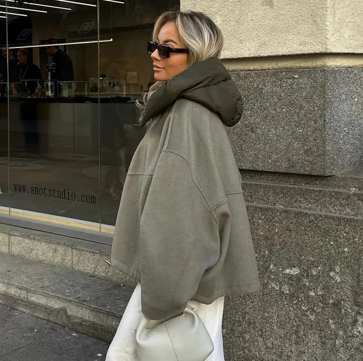 Edith | Cozy Hættetrøje Oversized Jakke