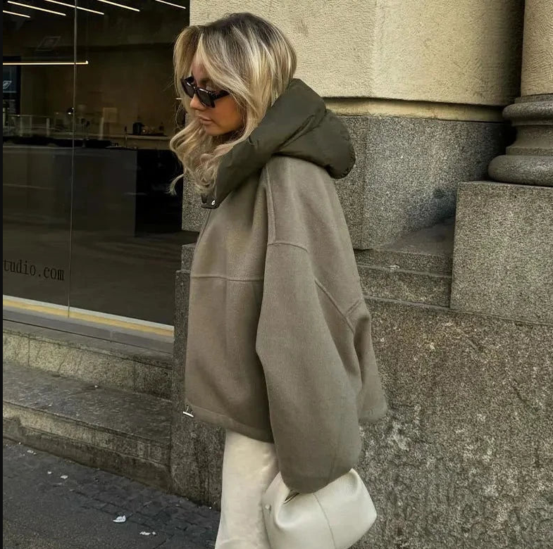 Edith | Cozy Hættetrøje Oversized Jakke
