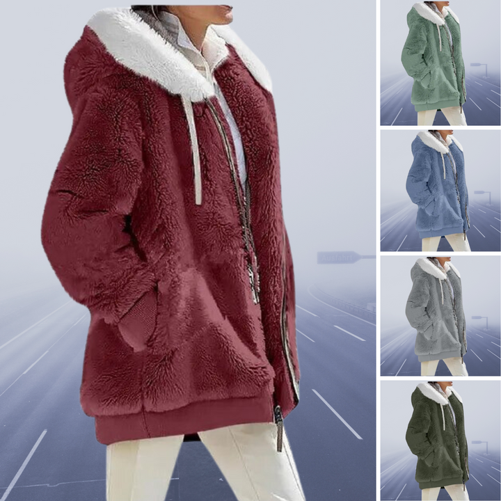 Diana | Hyggelig Faux Fur Hættejakke