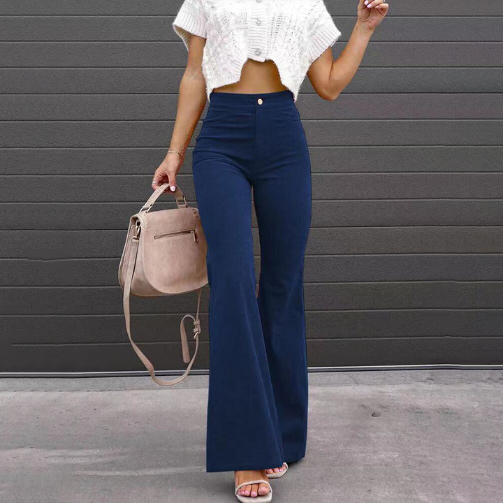 Stine | Stilfulde High-Waist Flared Bukser