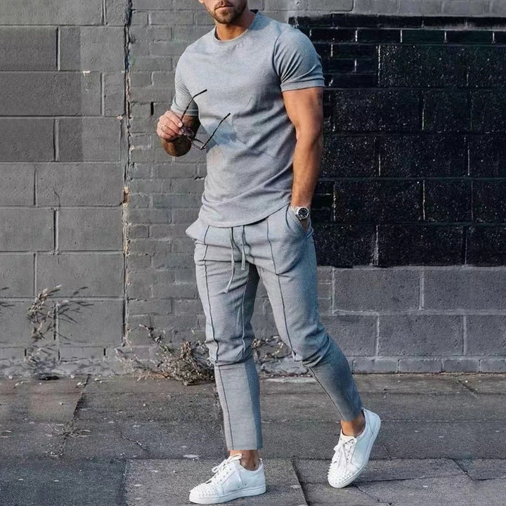 LoungeDuo™ | Sæt med lange bukser og T-shirt